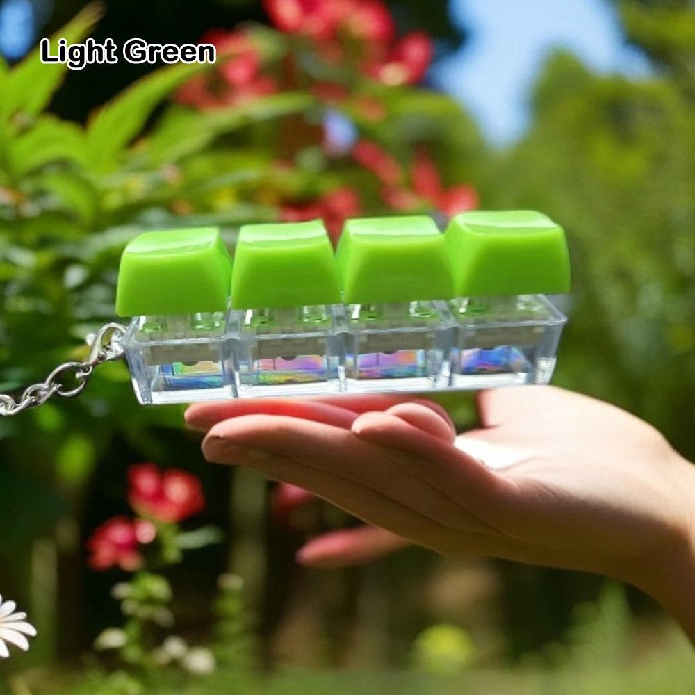 Funny Diy Keycaps Keyboard Fidget Stress Relief Finger Button 4-button Shaft Tester with Keychain Finger Keycaps Work Office