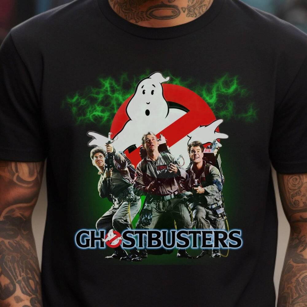 GHOSTBUSTERS Футболка Футболка Футболка Винтажная Эстетичная Футболка Рубашка 1980-х Унисекс Футболка S