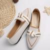 2024 Breathable Lightweight Slip-on Fashion Shoes with Bow, Pointed Toe, and Plus Size Options