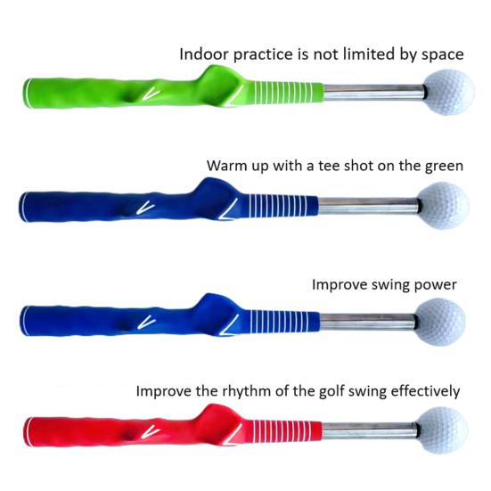Teleskopická cvičná hůl golfového švihu s protiskluzovou gumovou rukojetí Ergonomická rukojeť Trenažér golfového švihu Golfová tréninková pomůcka