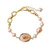 Elegant Rose Baroque Pearl Bracelet for Women - Unique Fashionable Design