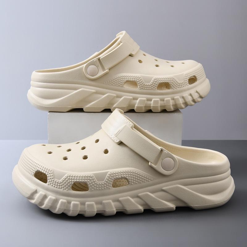 

Унисекс пляжная обувь из ЭВА – Легкие, с закрытым носком, летние шлепанцы с мягкой подошвой для улицы 44-45