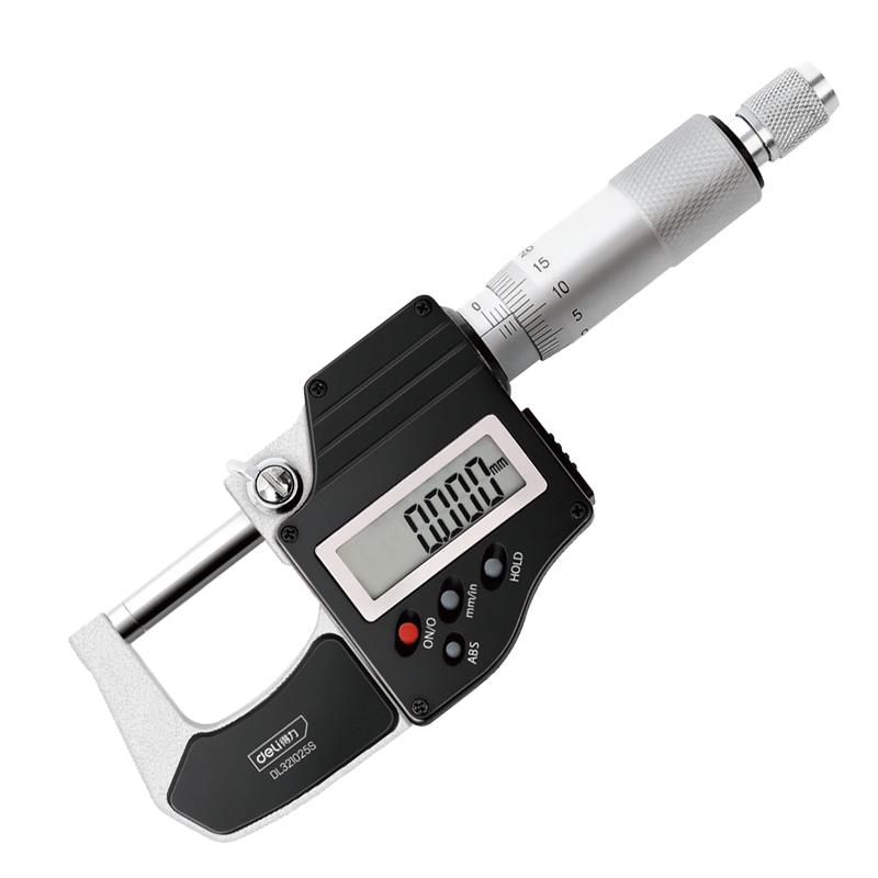 Deli Digital/Mechanical Outside Micrometer