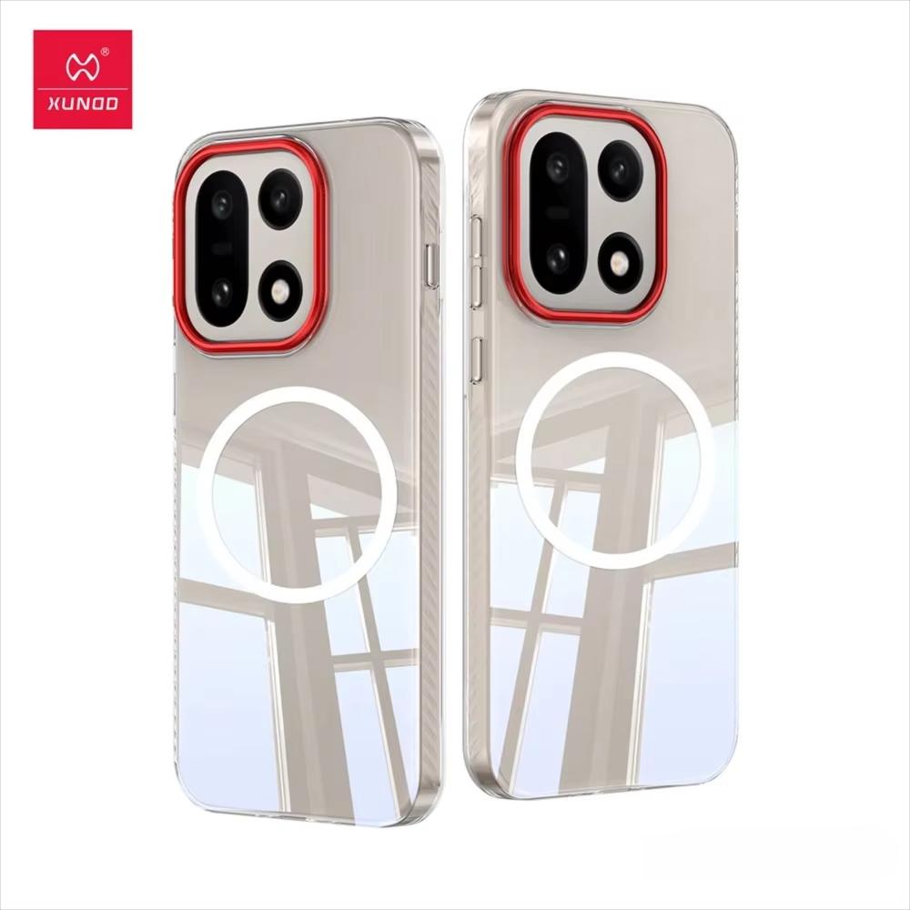 

Для OnePlus 15 Чехол XUNDD Кристально Прозрачный Прозрачный Чехол Для One Plus 15 Ультратонкий Не Желтеющий ПК Чехол для Телефона С Магнитным Кольцом For OnePlus 15 чистый