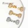 18K Real Gold Plated Brass Connectors Clasps For Jewelry Making DIY Fasteners For Bracelets Accessories,Locks For Jewelry