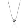 SILVER925 Bezel Cubic Chain Necklace