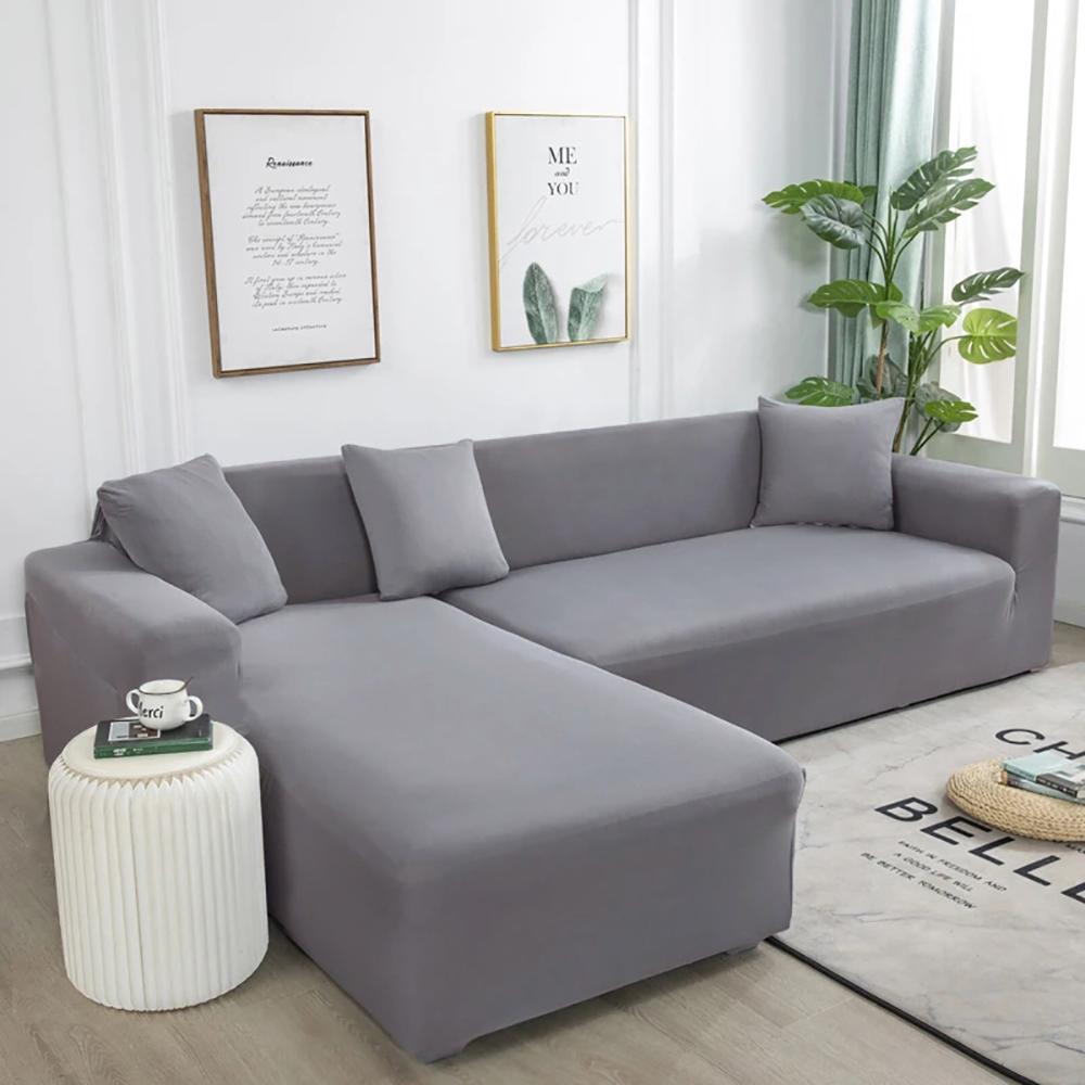 Elastic Plain Solid Sofa Cover Stretch Allinclusive Couch Cover For Living Room Corner Armchair Sofa Case L Shape Need Buy