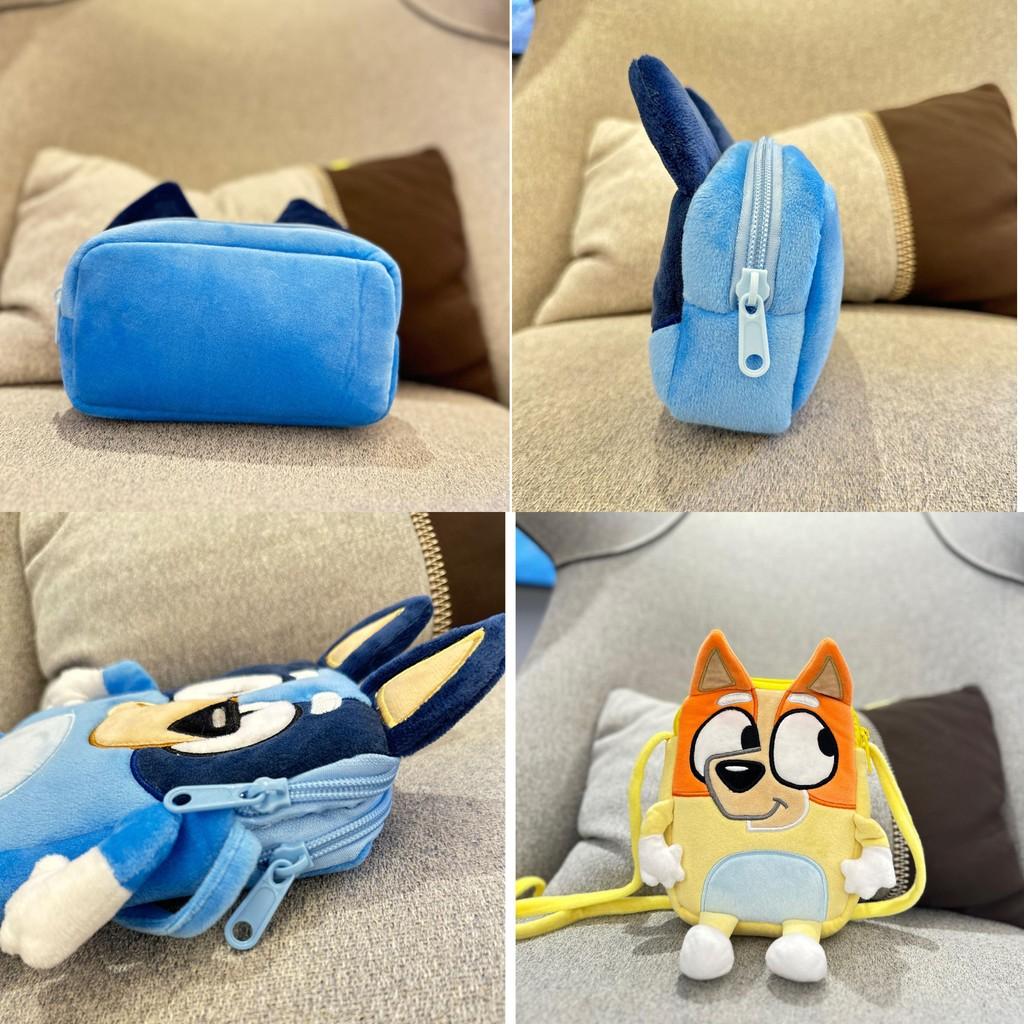 Adorabile Borsa a Tracolla in Peluche Blu e Giallo per Bambini Elegante Borsa a Tracolla in Velluto