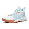 Anta 2 Shock Absorbers With Slip Resistant Features Mid Top Basketball Shoes Men's Gray Blue Sneakers 112241610-4