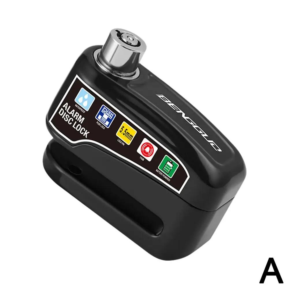 Мотоцикл Велосипед Замок Сигнализация Навесной Замок Водонепроницаемый Тормозные Ключи Замок Безопасности Скутер Замок на Тормоз Дисковый С Противоугонным S0a0