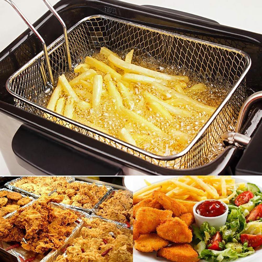 Frying Net Square Basket Strainer French Fries Deep Fryer Kitchen Fried Food