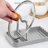 Modern Cookware Holder With Large Capacity And Tool Storage Metal Construction Easy Assembly Spoon Rest with Lid Holder