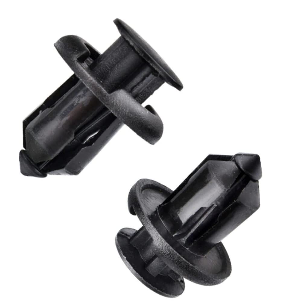 YFFSFDC Car Rivet Retaining Clip Clip Mud Flap Nylon Bumper Fastener for Mazda, Toyota, Suzuki (10mm 50pcs)