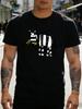 Doodle Zebra Eating Grass Graphic Unisexs Short Sleeve T Shirt Cute Cartoon Animal Crew Neck Soft Cotton Casual Daily Tee For Unisex