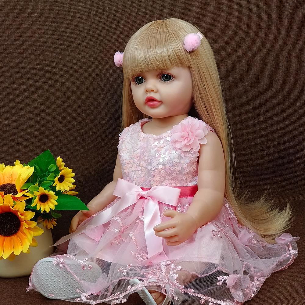 55cm Noworodek Lalka Dzieci Dziewczyna Playmate Prezent Urodzinowy Realistyczna Odrodzona Lalka Prezenty Świąteczne dla Dzieci Zabawka