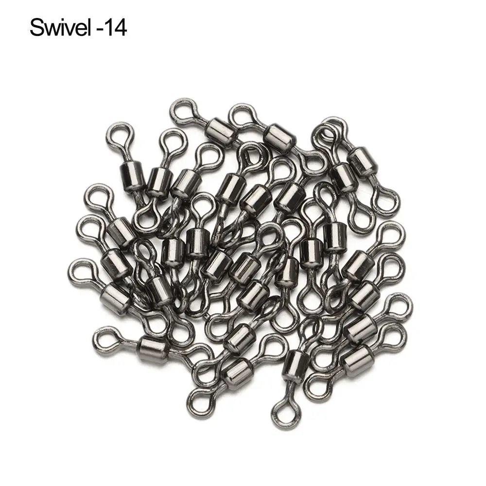 100pcs Anti Winding Carp Quick Change Spinner Match Feeder Fishing Swivel Connector  Fishing