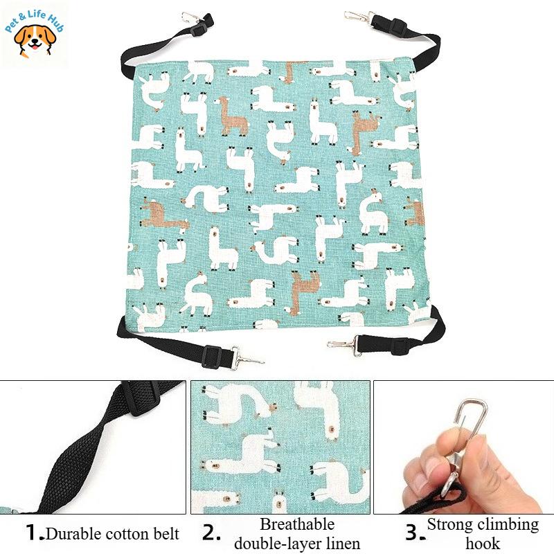All-Season Cat Swing - Double-sided Adjustable Hammock Cage - Hanging Cat Bed - Pet Thick Bed cat hammock Pet supplies