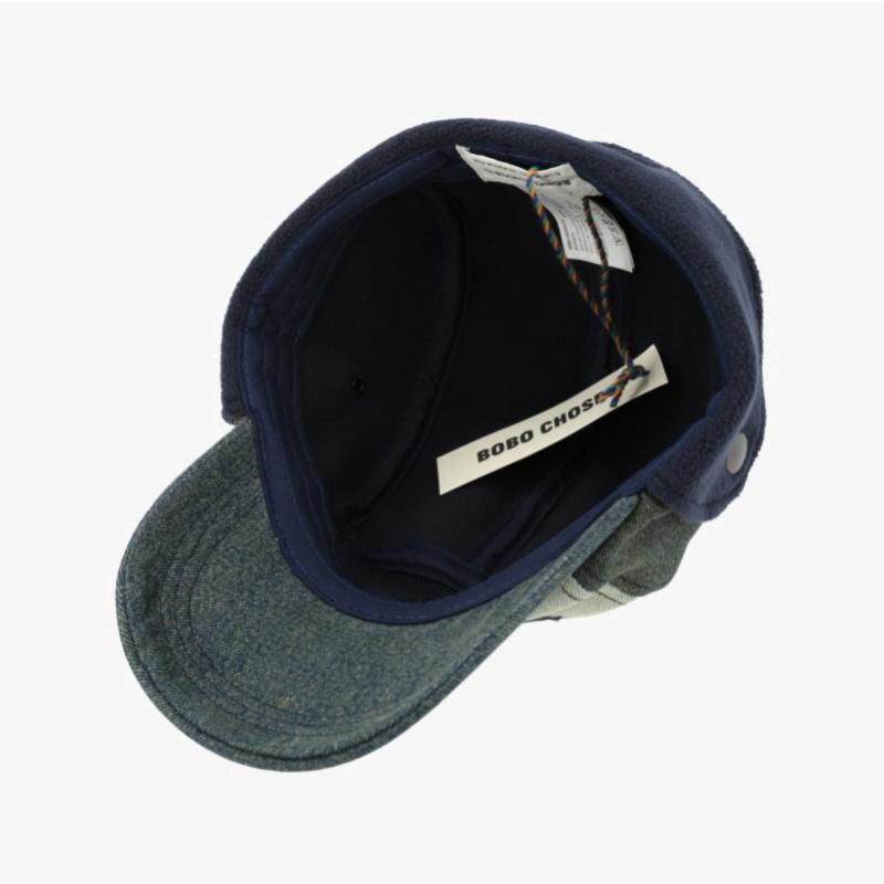 Bobo Choses Denim Winter Ohrenschützer Mütze Chafka ballCap B225ai032