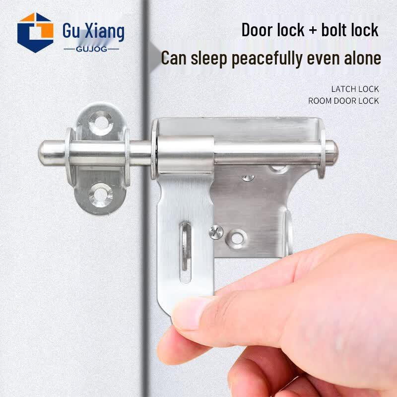 4-inch Heavy Duty Stainless Steel Surface Bolt with Hasp Lock