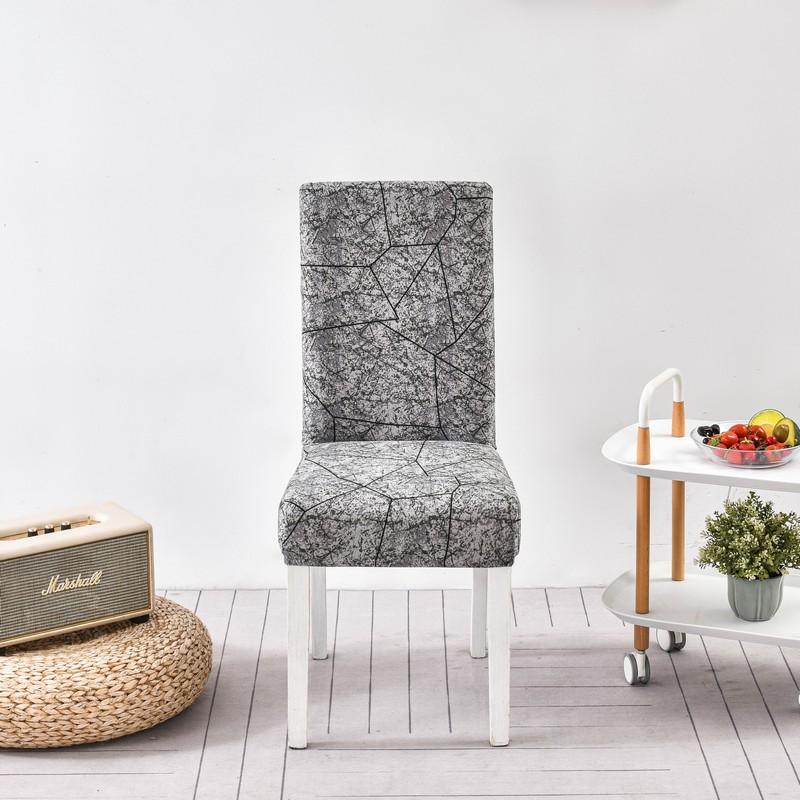 New Floral Decoration Stretch Covers Chair Cover For Dining Room Office Banquet Chair Protector Elastic Material Armchair Cover