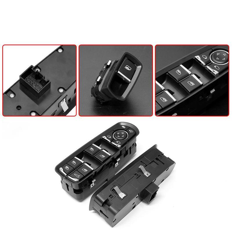 7PP959858AEDML 7PP959858RDML 7PP959858MDML Front Left Power Window Switch Button For Porsche Cayenne Macan Panamera 2011-2017