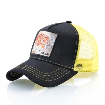 Modes Trucker Cepures Vīriešu Sieviešu Snapback Tīkla beisbola cepure ar bruņurupučiem āra pludmalē ikdienišķa četru sezonu viziera cepures Hip hop