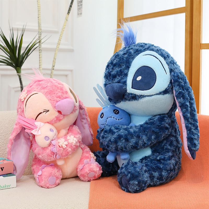 Stitch Anime Plüschtier Weiches Rosenvelours Stofftier Geschenk für Sammler