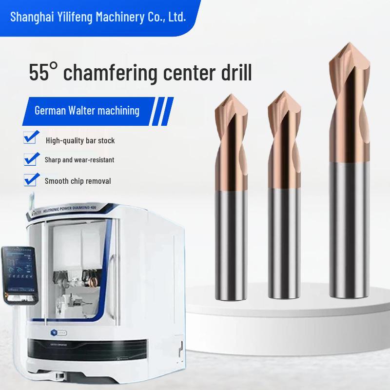 

Tungsten Steel 90° Chamfer Spot Drill for Aluminum & Steel - CNC Centering Tool 4*D4*50L for aluminum