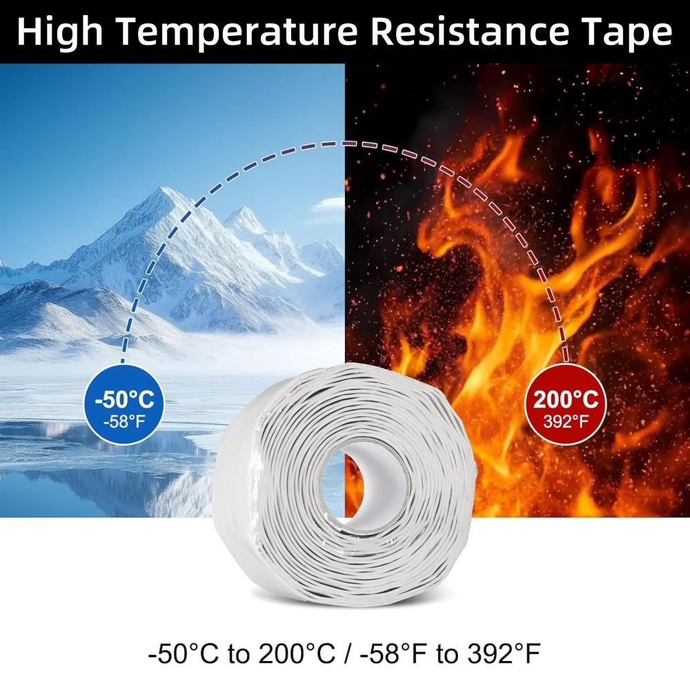 Waterproof Tape Multi Purpose Silicone Rubber Self Adhesive Tape for Water Pipe Leak Proof & Emergency Wire Insulation Repair