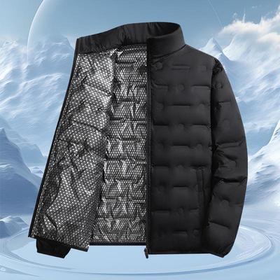 Men's Lightweight Stand Collar Down Jacket - 90% Fill, Versatile Casual Sports Coat for Autumn/Winter 2025