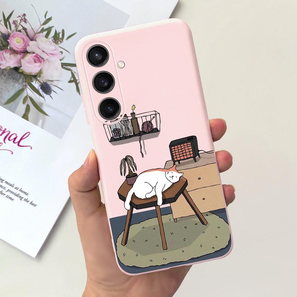 For Samsung Galaxy A25 2023 Case SM-A256B Cover Popular Flower Cartoon Soft Silicone Funda For Samsung A35 A25 5G A 25 Protector