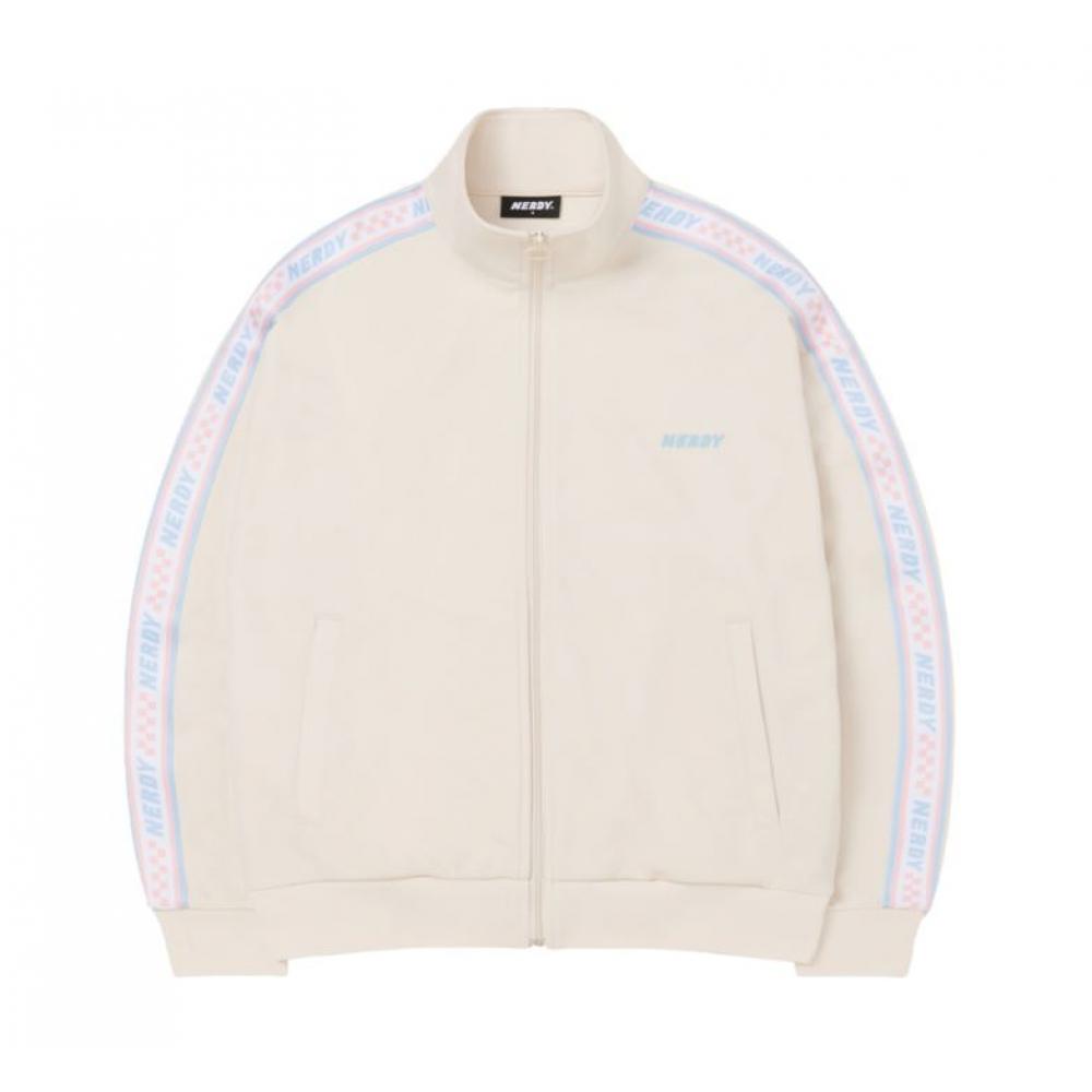 

Кремовый спортивный топ NERDY Checkerboard Tape