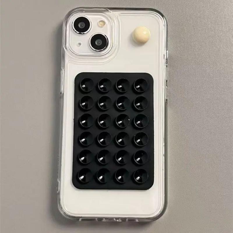 Double-Sided Silicone Suction Pad - Adhesive Rubber Sucker for Mobile Phone Fixing