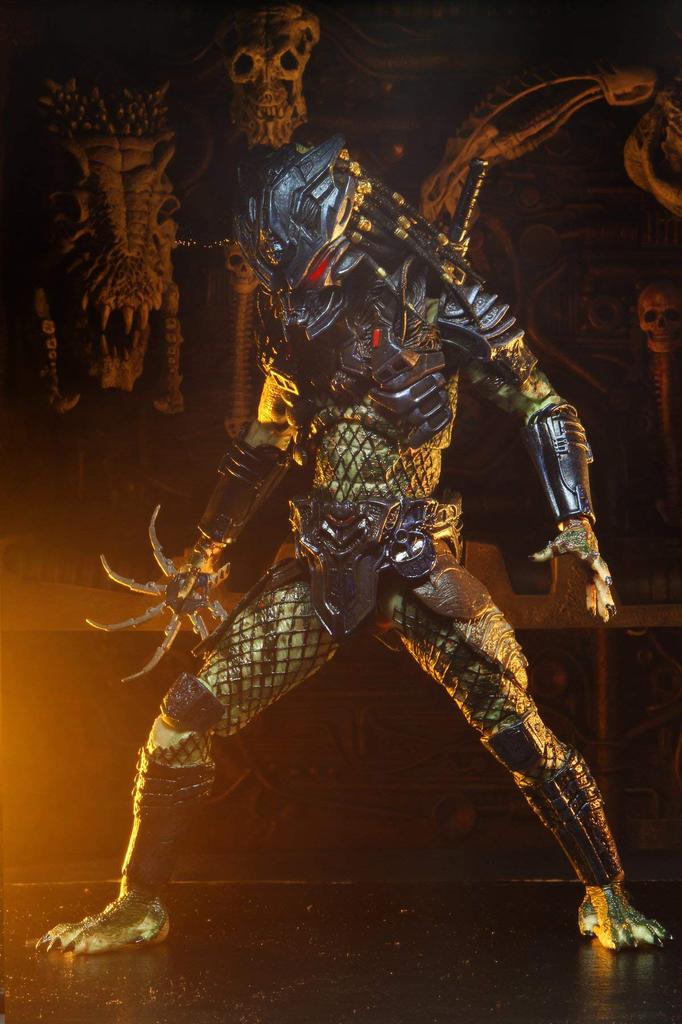 NECA Predator Ultimate Action Figure Armored Lost Predator NECA 2020 PREDATOR 2 ULTIMATE ARMORED LOST PREDATOR Movie Predator 2 Lost Clan Borg 7-inch
