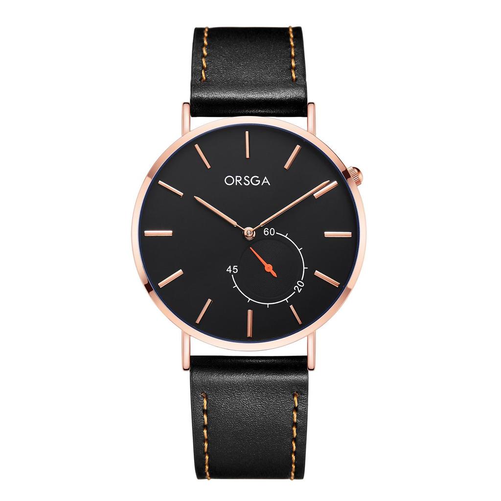 ORSGA Fashion Ultra-Thin Minimalist Men's Waterproof Quartz Watch