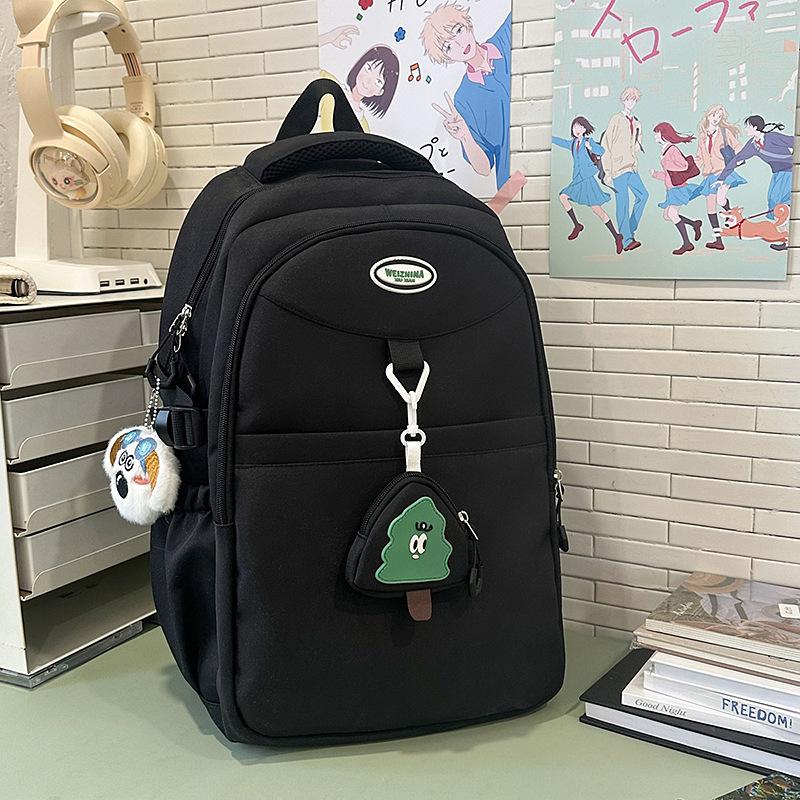 School Bag Korean Version Contrasting Colors, High Quality and Large Capacity, Junior High School Student School Bag, High Value Ridge Protection