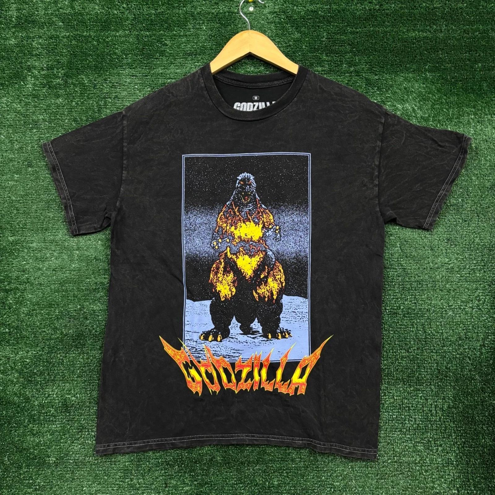 King of the Monsters Godzilla vs Destoroyah Mineral Wash T-shirt Size Medium 2XL