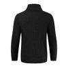 European And American Men's Knitting Pullover Hooded Top Slim Button Sweater