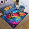 Colorful Skateboard Print Carpet Non-slip Mat for Living Room Bedroom Sofa Decor Home Area Rug Game Room Rugs
