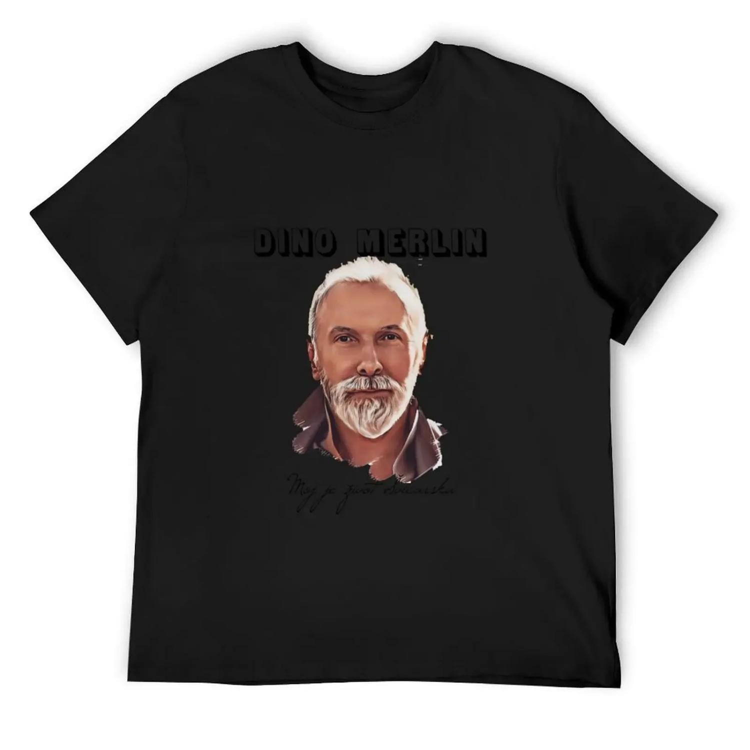 

Dino merlin T-Shirt valentines clothes man t shirt tees summer 2025 men clothes XXL чорний