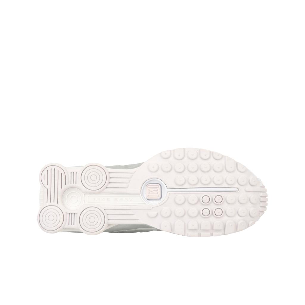 Nike Shox R4 Weiß Metallic-Silber 2024 Herren-Sneaker Leuchtendes Karmesinrot HQ1988-101