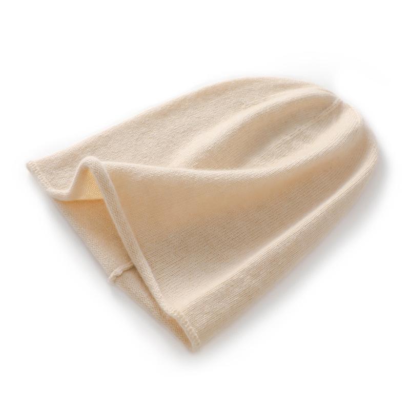 Soft and Glutinous Cashmere Hat  New Autumn and Winter Unisex Casual Ear Protecting Pile Hat  Fashionable Knitted Hat