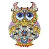 Puzzle drewniane urocza sowa xl