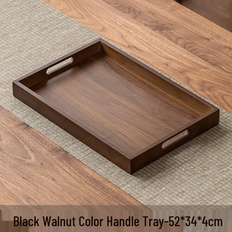 Qiwei Japanese Style Double-Layer Bamboo Tea Tray