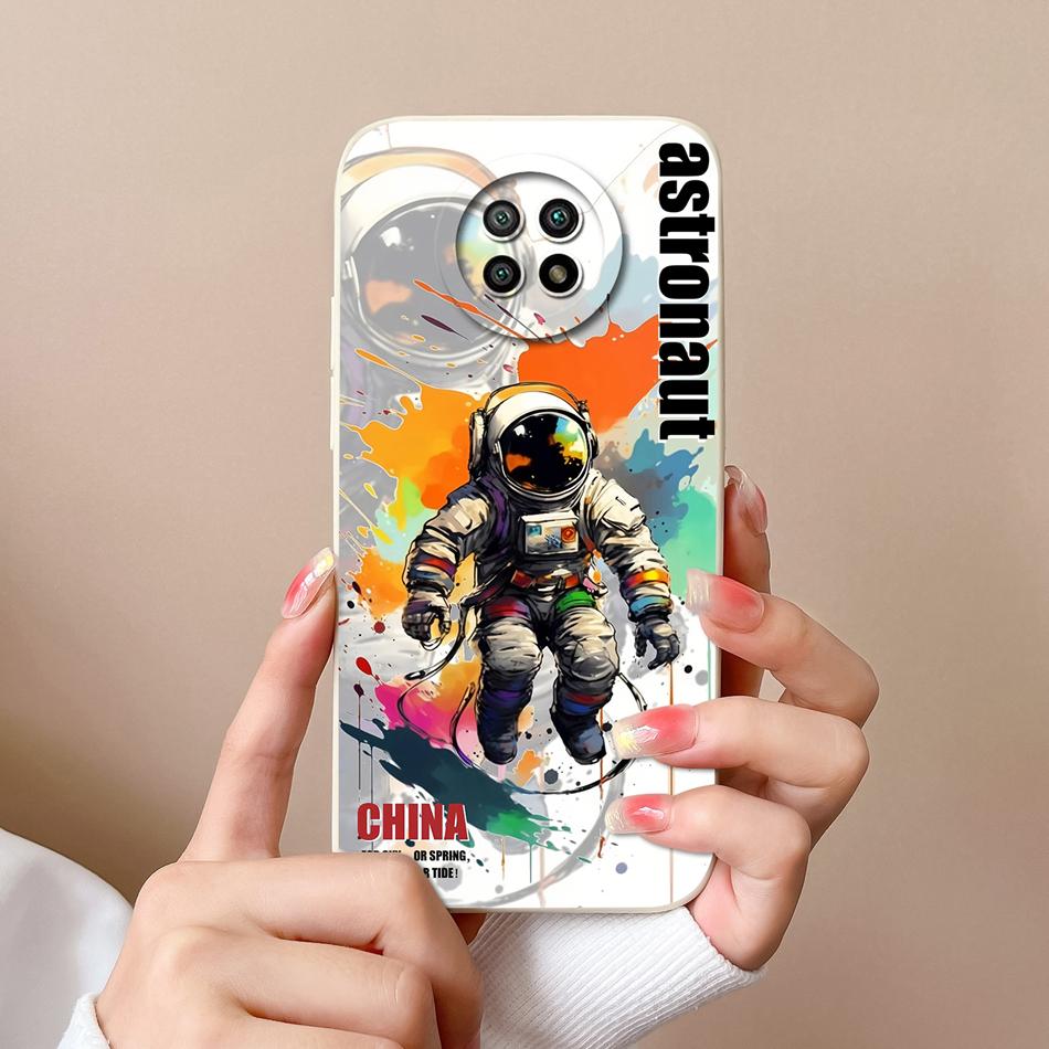 For Redmi Note 9T 9S Case Cute Trendy Back Cover For Xiaomi Redmi Note 9 S Note9t Soft Liquid Silicone Full Cover Design Fundas