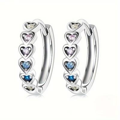 Love, Personality, Fashion, Heart-shaped Earrings, Small and Elegant, Delicate Earrings for Women