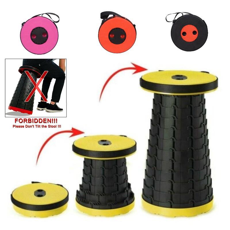 Portable Travel Folding Rainbow Stool Metro Seat Queue Artifact Children's Outdoor Camping Fishing