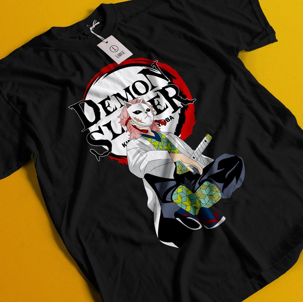 

Demon Slayer Shirt Tanjiro Tshirt Nezuko T-Shirt Muzan Doma Tee Inosuke Zenitsu 3XL