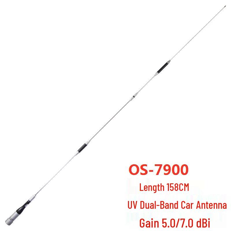 

OS-7900 Dual-Band High Gain Mobile Antenna - Stainless Steel for Car Radios Other