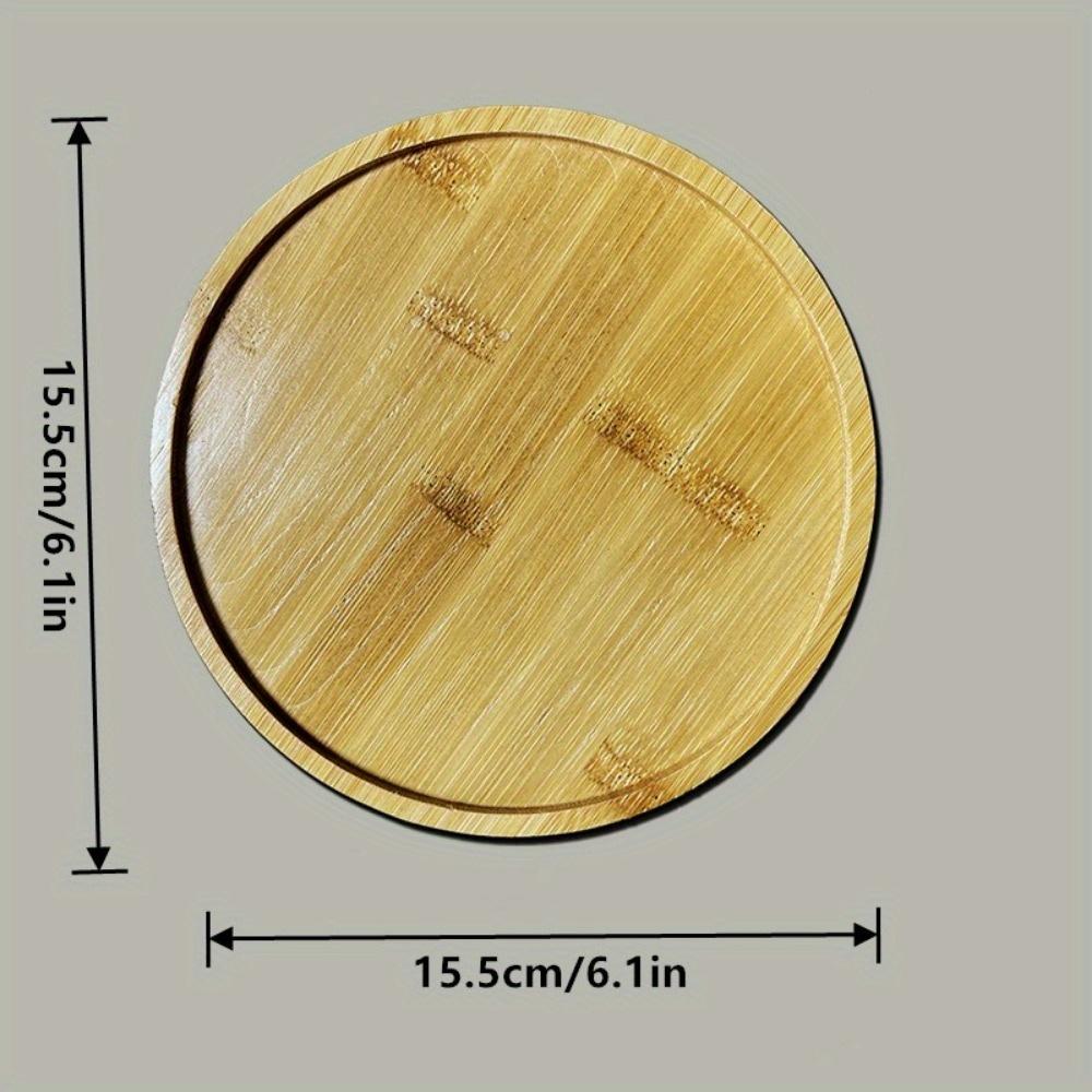 

1 шт. простой бамбуковый поднос, круглый квадратный цветочный горшок, основание цветочного горшка, кронштейн для суккулентных растений, кронштейн для бонсай, украшение для дома, садовый подарок